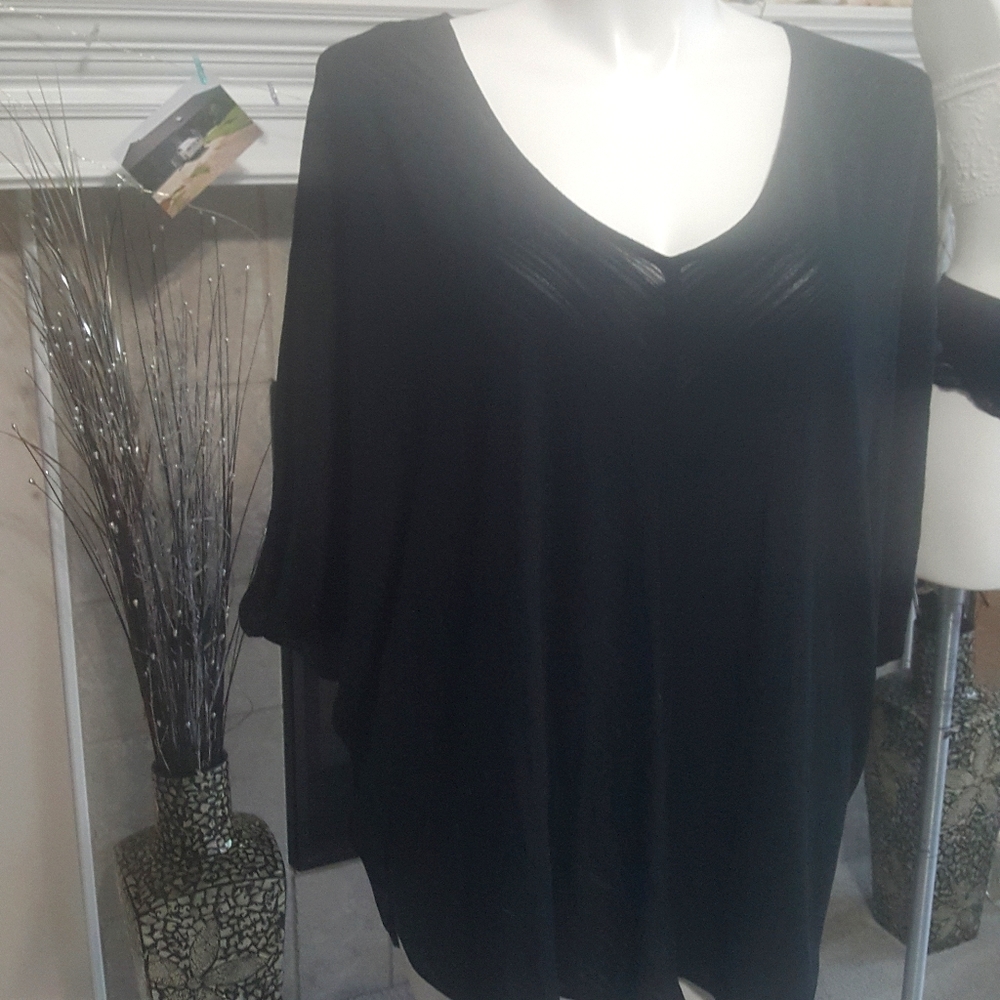 Ava-via. Lightweight ribbed top. XXL